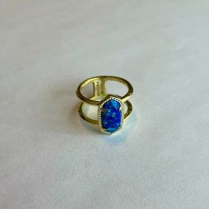 Kendra Scott Opal Elyse Double Band Ring - Size 7